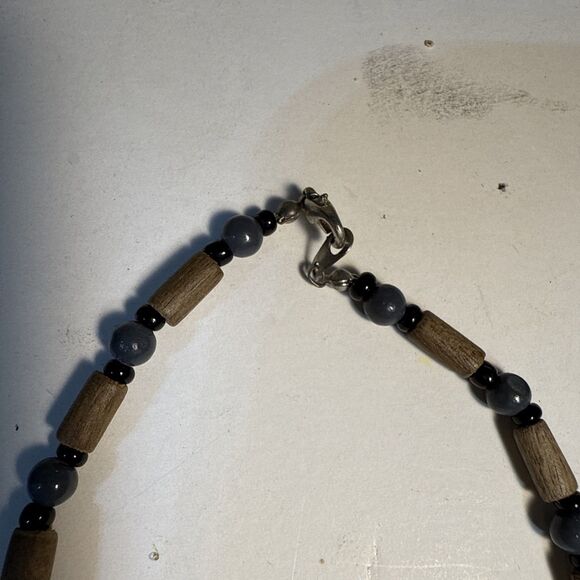 Shark Tooth Pendant Beaded Necklaces Bundle Of Three (3) 1@18” 2@16” Used Fair - Picture 10 of 12